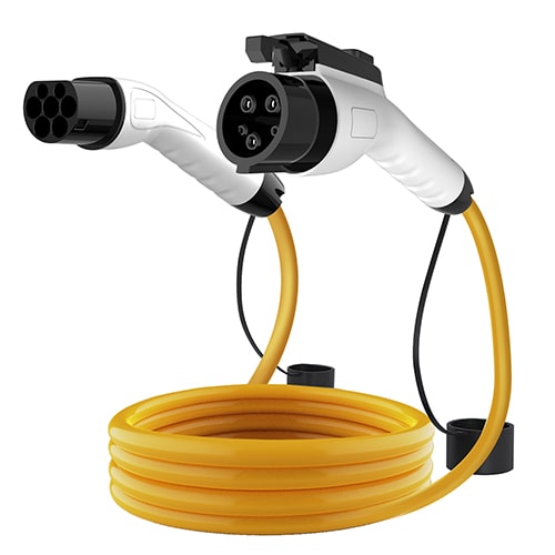 1-EVMOTIONS Delta Type2 -> Type1 (32A) Електрическо зарядно за автомобил