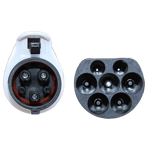 2-EVMOTIONS Delta Type2 -> Type1 (32A) Електрическо зарядно за автомобил