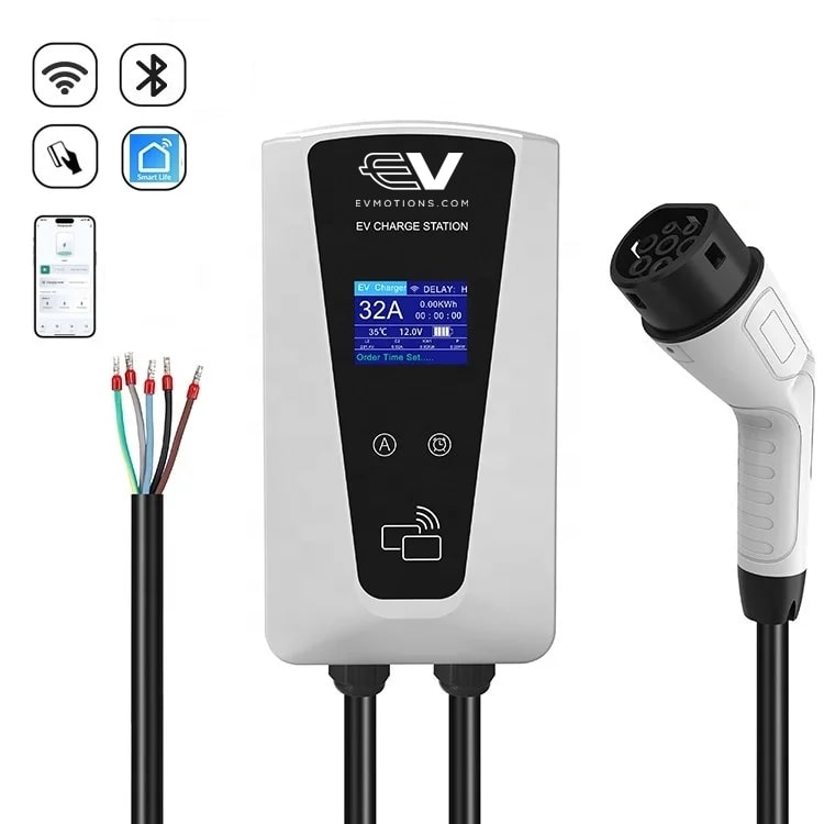 4-EVMOTIONS Delta Smart Wallbox Type2 7.4kw Wi-Fi Електрическо зарядно за автомобил